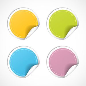 Oval Stickers - Single