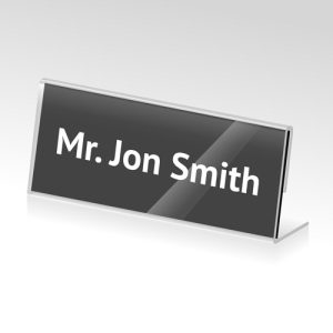 Business Card Holder with Name Plate