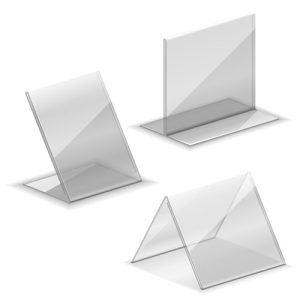 A4 Single Portrait Flyer Holder (Reclined) – Acrylic Display